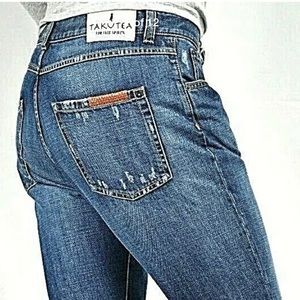 New Women Blue Takutea Quil Daru Jeans 27x28